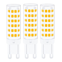 Kuyamilay G9 LED Bulb Warm White 7W, Corn Light 3000K, Energy Saving Replacement for Halogen Lamp, AC 220-240V, 3 Pack