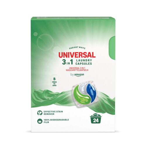 by Amazon Universal Laundry Capsules 3in1 24 Washes