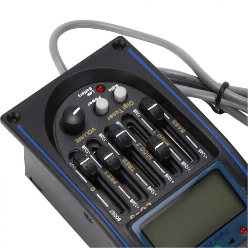 Guitar Tuner Digital Processing with LCD Portable ABS Musical Instrument Accessories 2