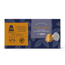 by Amazon Caramel Flavoured Aluminium Coffee Capsules, Nespresso