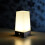 Auraglow Wireless PIR Motion Sensor Table Lamp Super Bright LED Battery Powered Hallway Night Light - Square - 1 Pack 1