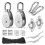 M25 Pulley System Kit-Pulley Wheelwith Rope, Hooks, for Lifting DIY 1