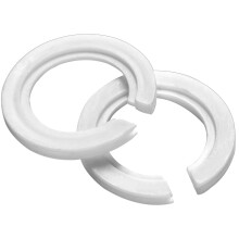 Vin beauty E27 to E14 Lampshade Reducer Ring, 2 Pack Lamp Shade Adapter Rings Light Ring Converter Washer Plastic Replacement 42mm 29mm Screw Fitting