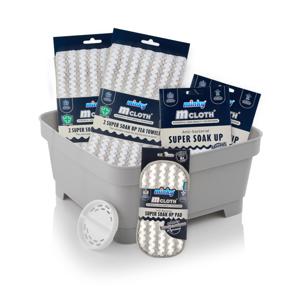 Minky Mcloth Super Soak Up Bundle Washing Up Bowl Super Absorbent Microfibr