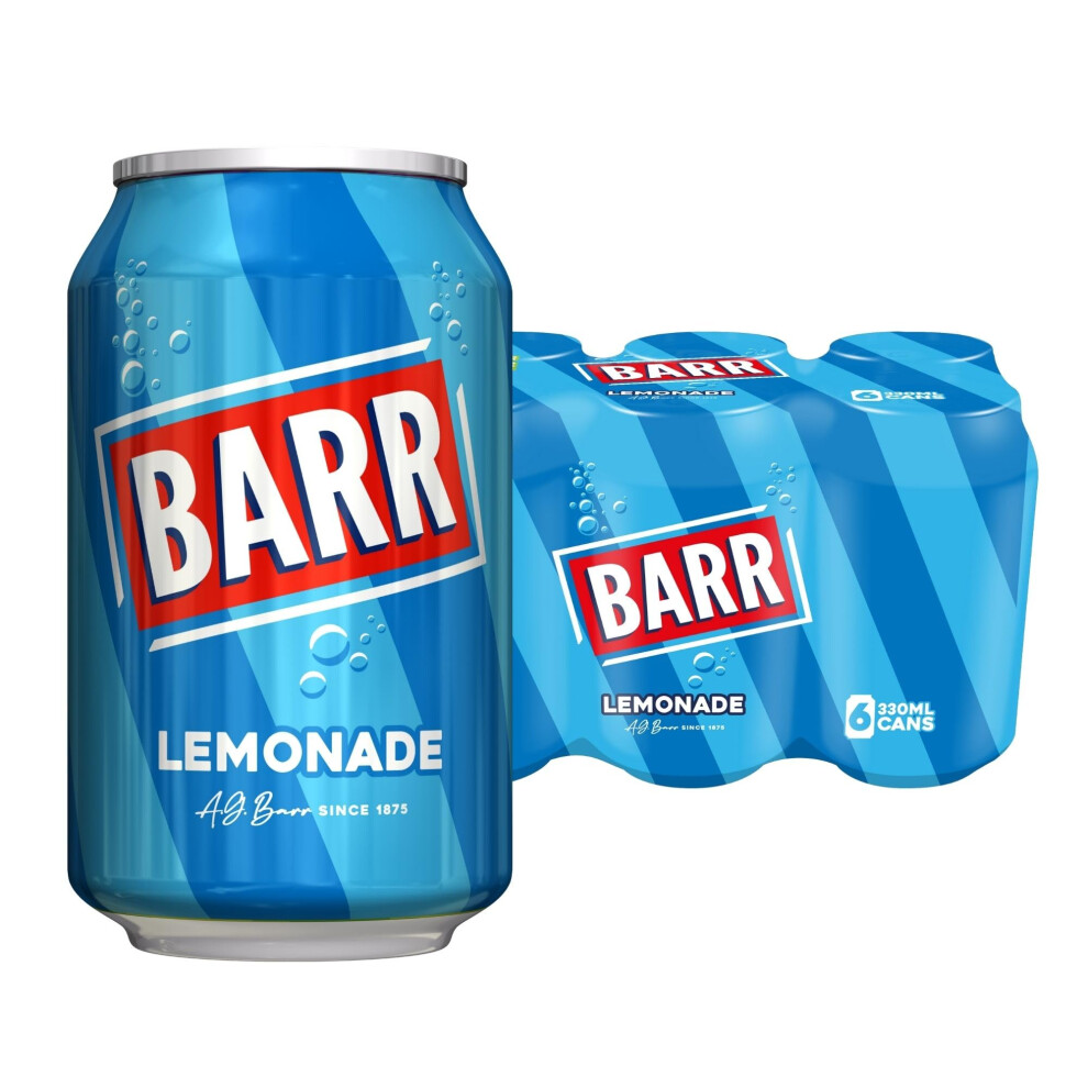 Barr Since 1875 6 Pack Perfect Lemonade Lemon Flavoured Fizzy Drink Fizzing