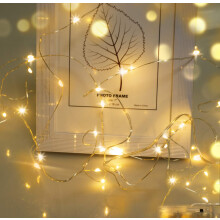 cshare Battery Fairy Lights, Battery Operated String Lights 20 LEDs 2m/6.56ft Copper Wire Light IP65 Waterproof for Christmas Tree Bedroom Gifts Indo