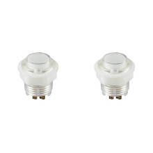2X Quality ABS Game Machine Push Button with Light Illuminate 24mm Arcade Game Console Button with 4 Terminal A
