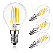 BRIMAX E14 LED Light Bulb Dimmable, G45 4W Golf Ball Bulb,40W Equivalent,Small Edison Screw in Golf Ball Bulbs,2700K Warm White SES Globe Light Bulbs