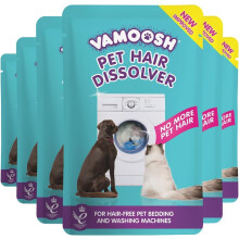 Vamoosh Pet Hair Dissolver - Pet Hair Remover for Washing Machines, Cotton Fresh 6x100g, Eliminates Odours and Dirt, Dissolves Dog, Cat, Horse, Anima