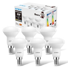 LVWIT E14 Led Light Bulb,R50 Reflector Bulb Small Screw,4.9W 470lm,40W Equivalent E14 Bulb,Cool White 6500K,Daylight LED Spotlight Bulbs Screw Fittin