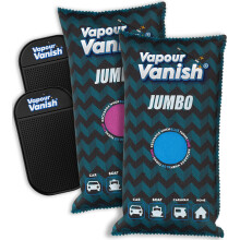 VapourVanish Jumbo Reusable Car Dehumidifier Bags 2 Pack 1kg Each – Recharg