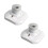 E27 Screw Light Bulb Socket Holder, ES Lamp Holder Base, Edison Screw E27 Wall Socket, Ceiling Light Fitting, AC 220-250V, White, 2pcs 1