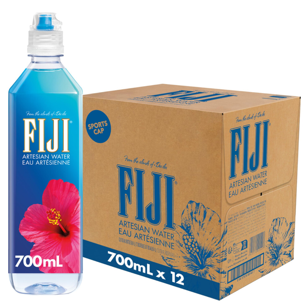 Photos - Other Office Equipment FIJI Artesian Bottled Water 700mL Pack of 12 Sports Cap