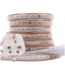 GQL 50m LED Strip AC 220V 240V IP65 Waterproof 3014 SMD 120LEDs/m Commercial Rope Light, Warm White Ribbon for Home Kitchen Cabinets Ceiling Garden D
