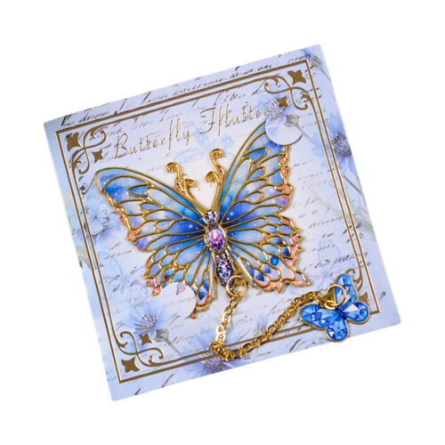 Artistic Butterfly Shape Bookmarks Retro Metal Bookmarks with-1
