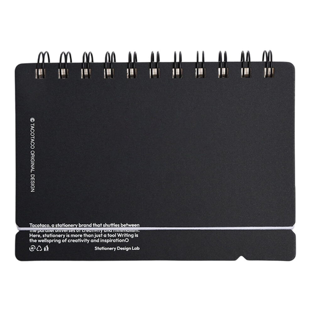 Compacts A6 Size Notebook Planner Scheduling Journal- Black 7627001386853