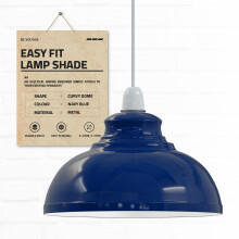 DC Voltage Industrial Ceiling Pendant Light Shades Retro Style Curvy Dome Shaped lamp Shades Metal Easy fit Ceiling Pendant Light Shades for Light fi