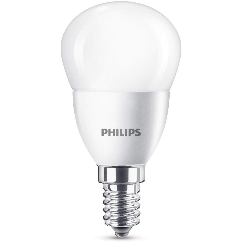 Philips Led E14 Small Edison Screw Mini Globe Bulb, 5.5 W (40 W) - Warm Light/White