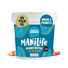 ManiLife Original Roast Crunchy Natural Peanut Butter 900g | High Protein, No Palm Oil & No Added Sugar