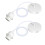 Caldarax 2 Pack Ceiling Pendant Light Fitting, E27 Lamp Holder, with Lock Ring for Shade, with 100CM Adjustable Cable, Flex Cable Ceiling Rose, Indus 1