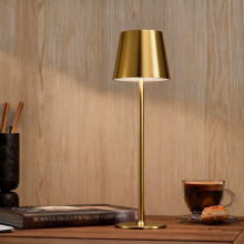 Seyxicnor Rechargeable Table Lamp, 5400mAh Adjustable Height Full Metal Cordless Lamps, 300LM 3 Color Dimmable Bedside Touch Lamp, Waterproof Portabl