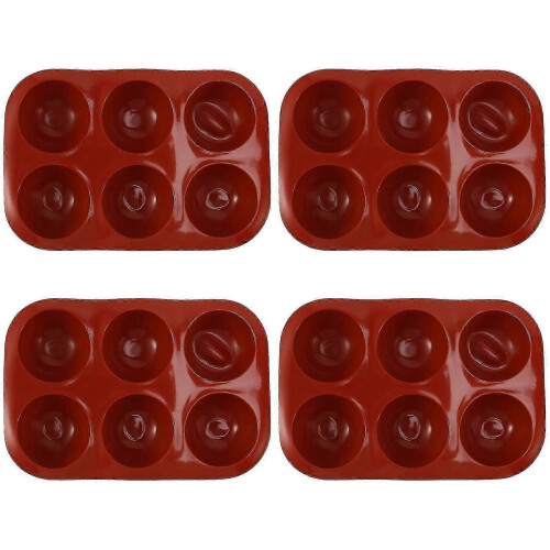 Silicone Mold Chocolate Mold with 6 Hemispherical Holes 4 Pcs Baking Mold 1