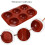 Silicone Mold Chocolate Mold with 6 Hemispherical Holes 4 Pcs Baking Mold 6