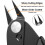 BOENFU Flush Cutter Small Wire Cutters Cable Tie Cutter 10 Pack 5 Inch Prec 2