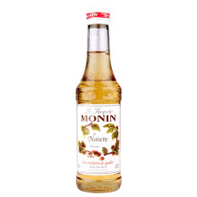Monin Hazelnut Flavoured Syrup Light Yellow Small 250 ml Pack of 1