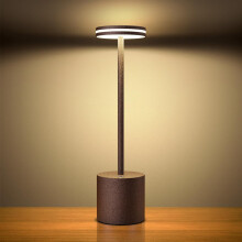 Hapfish Rechargeable Cordless LED Table Lamp, 5000mAh Battery Operated Table Lamps, 3 Color Modes, Dimmable, USB Desk Light for Home, Dining, Indoor,