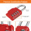 NAGE Padlocks with Code Combination Lock 4 Digit Gym Locker Padlocks Resett 3
