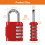 NAGE Padlocks with Code Combination Lock 4 Digit Gym Locker Padlocks Resett 4