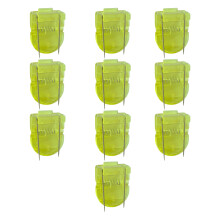 Stable Square Shape Binders Clip Plastic-Transparent Yellow