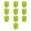 Stable Square Shape Binders Clip Plastic-Transparent Yellow 1