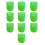 Secure Hanging Square Clip Small Hanging-Transparent Green 1