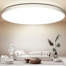Swoieltr Bathroom LED Ceiling Light, 4000K Neutral White Ø30CM 24W 2000LM Round Modern Flush Ceiling Lights IP44 Waterproof Close-to-Ceiling Light fo