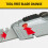 STANLEY FATMAX Folding Retractable Blade Utility Knife with 3 Blades, 0-10-825 4