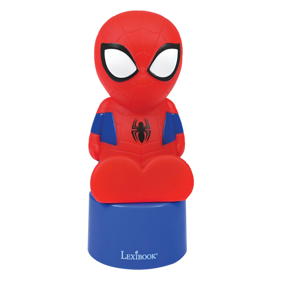 Lexibook Light/Blue/Red Spiderman Night And Speaker For Children's Room, Colour Change, Soft Battery Operated, /, Ns01splxb