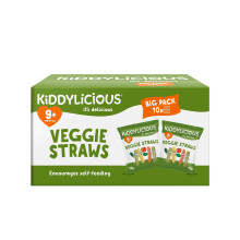 Kiddylicious Veggie Straws Box Delicious Snacks for Kids Suitable for 9 M