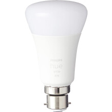 Philips Hue White Smart Bulb Twin Pack LED [B22 Bayonet Cap] - 806 Lumens (60W Equivalent). Works with Alexa, Google Assistant and Apple Homekit