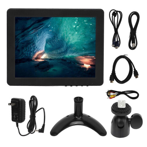 Φορητή οθόνη TFT LED 8 ιντσών, έγχρωμη οθόνη HD με VGA AV BNC USB DC HD Πο
