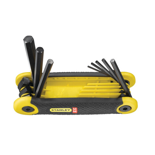 STANLEY STANLEY Metic Folding Hex Key Set Pocket Size 8 Pieces 269264 1