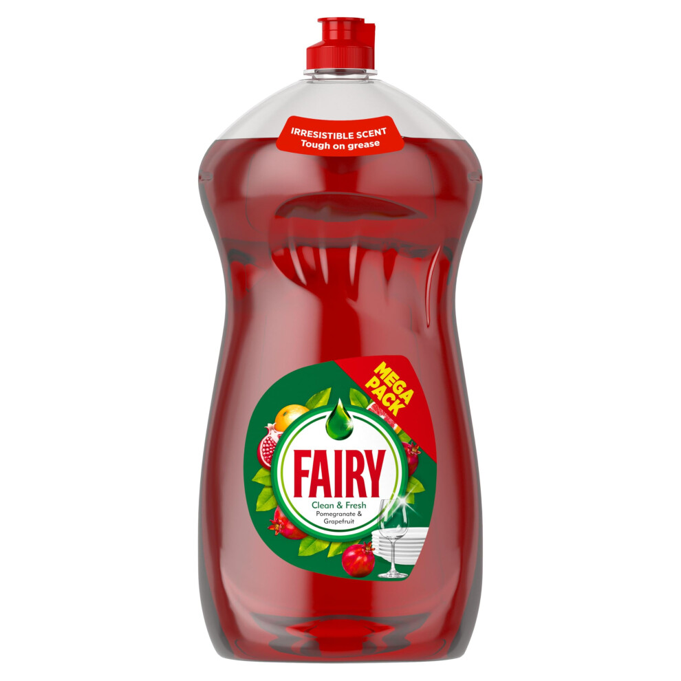 Fairy Clean And Fresh Washing Up Liquid Pomegranate And Grapefruit 1450Ml W
