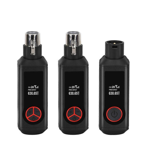 48V Capacitor Microphone Adapter Wireless Microphone Transmitter Receiver for Dynamic Microphone Gu