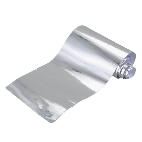 Chrome Mirror Vinyl Film Wrap Sticker Decal Stretchable Reflective 152x20cm silver 1