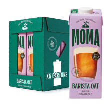 MOMA Barista Oat Drink 6 x 1L 100 Plant Based Vegan Perfect for Frothy C