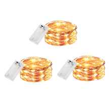innotree 3 Pack Fairy Lights with Timer, Battery Copper Wire Fairy Lights 3M 30 LEDs String Lights Christmas Battery Operated Bedroom Party Lights Bo