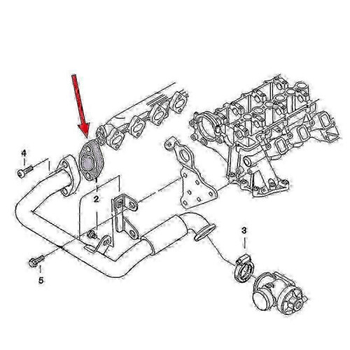 E53 E38 EGR Valve Block Off Plate - Engine Performance Upgrade Kit 2