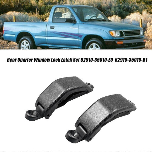 2PCS Car Rear Quarter Window Lock Latch Set Gray 2