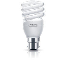 Philips Tornado Compact Fluorescent Spiral Light Bulb (B22 Bayonet Cap), 15 W - Warm White